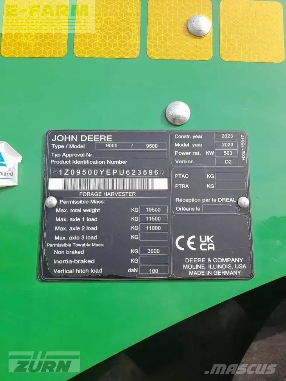 John Deere 9500 Forrageiras auto-propulsionadas