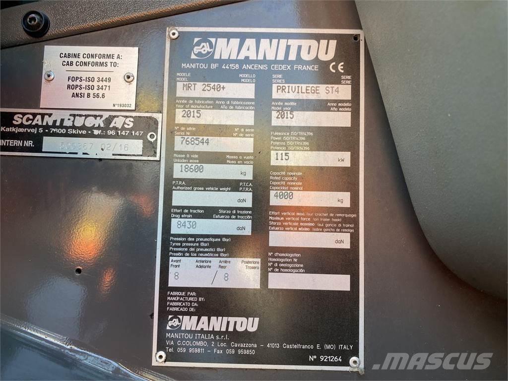 Manitou MRT2540MS Manipuladores telescópicos