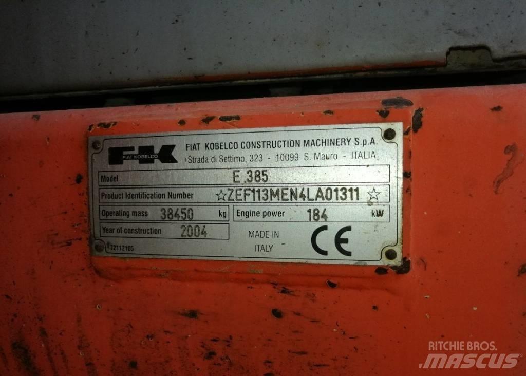 Fiat-Kobelco E385 Escavadoras de rastos