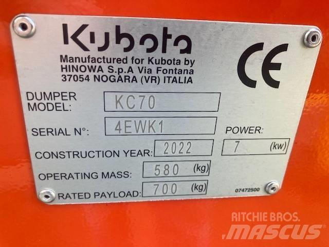Kubota KC 70 H-4 Dumpers de obras