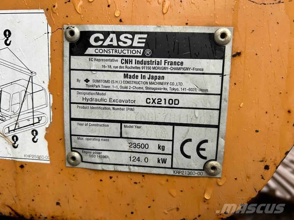 CASE CX 210 D Escavadoras de rastos