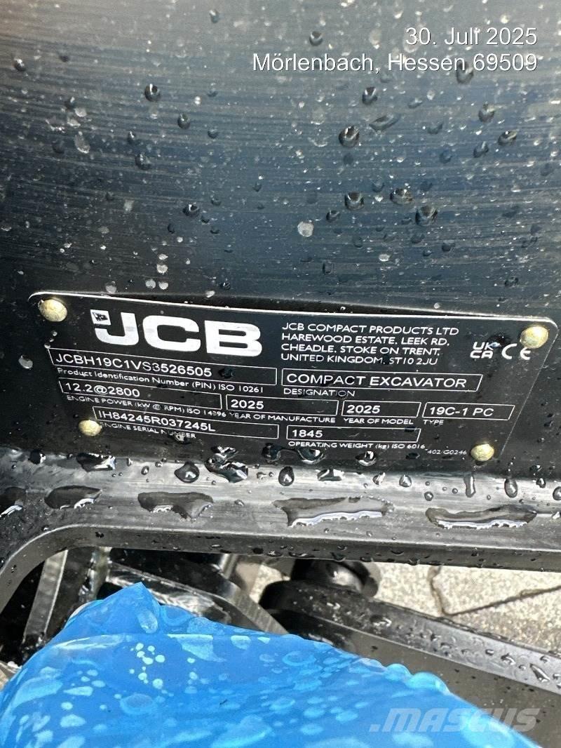 JCB 19C-1 Mini Escavadoras <7t