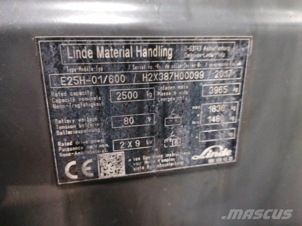 Linde E25H-01/600 Empilhadores eléctricos