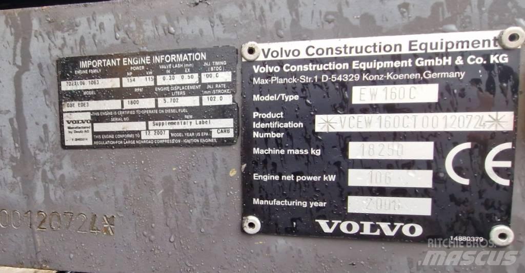 Volvo EW160C Escavadoras de rodas