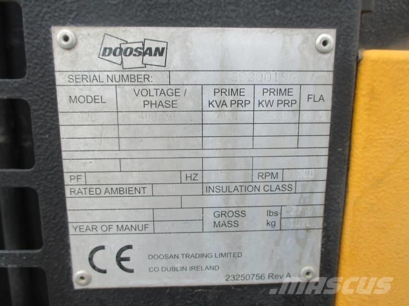 Doosan G 20 Geradores Diesel