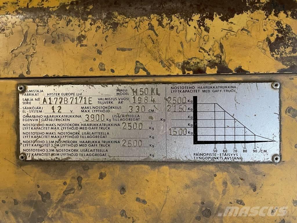 Hyster H 50 XL Empilhadores a gás