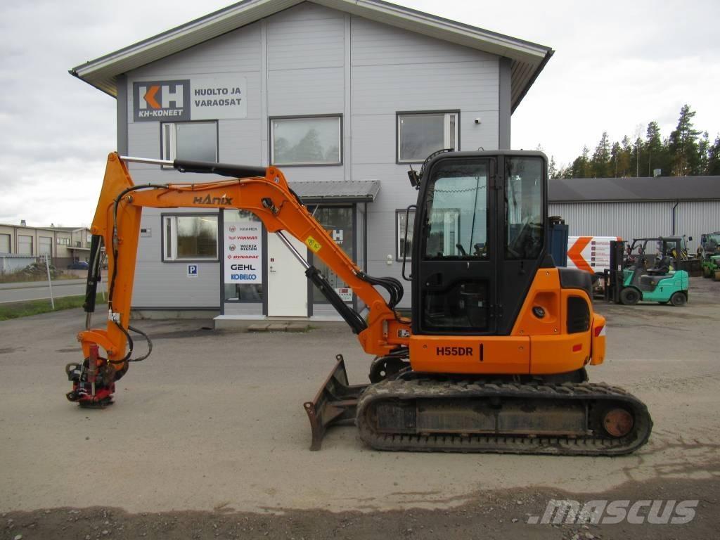 Hanix H 55 DR Mini Escavadoras <7t