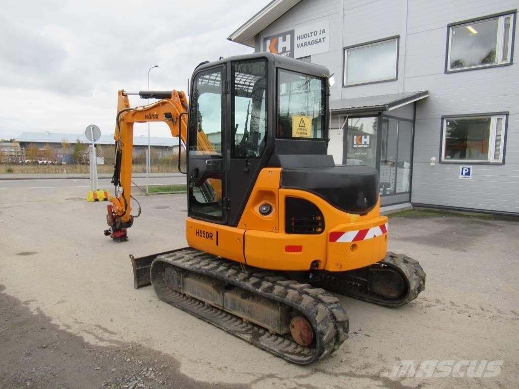 Hanix H 55 DR Mini Escavadoras <7t