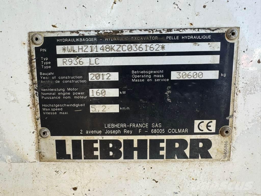 Liebherr R936 LC Escavadoras de rastos