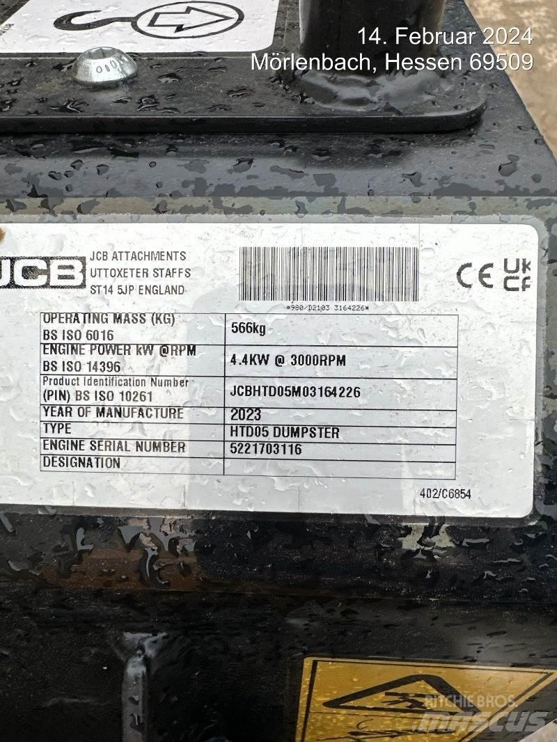 JCB HTD5 mit Tritt Dumpers de obras
