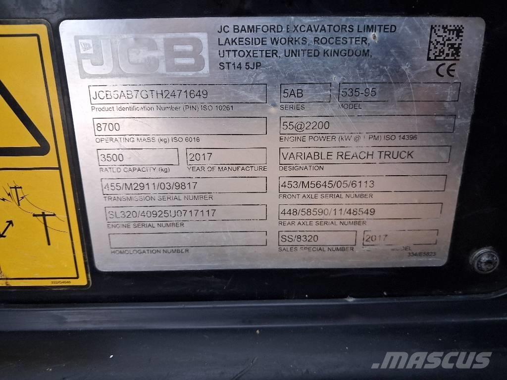 JCB 535-95 JOYSTICK Manipuladores telescópicos