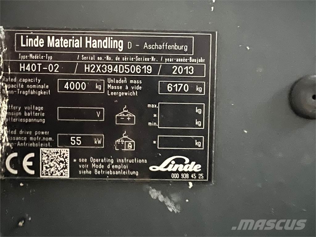 Linde H40T-02 Empilhadores a gás