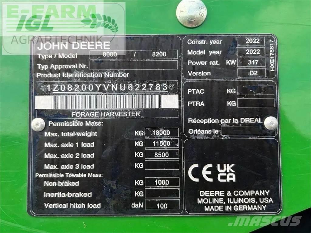 John Deere 8200 i Forrageiras auto-propulsionadas