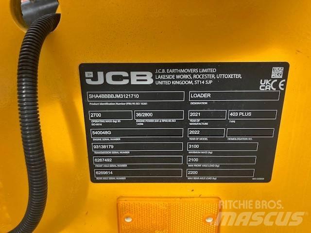 JCB 403 plus Mini carregadoras