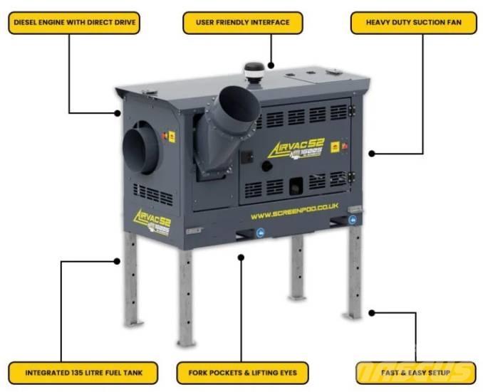 Screenpod Airvac 52 Equipamento de triagem