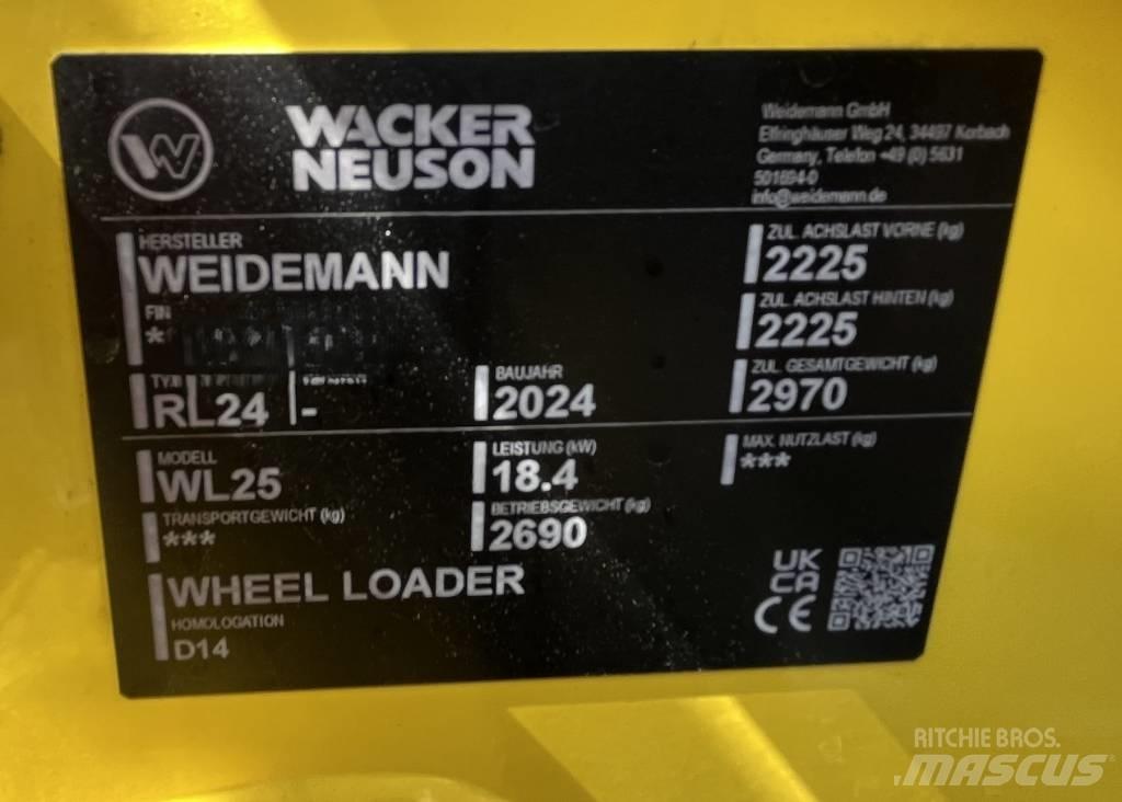 Wacker Neuson WL 25 Pás carregadoras de rodas