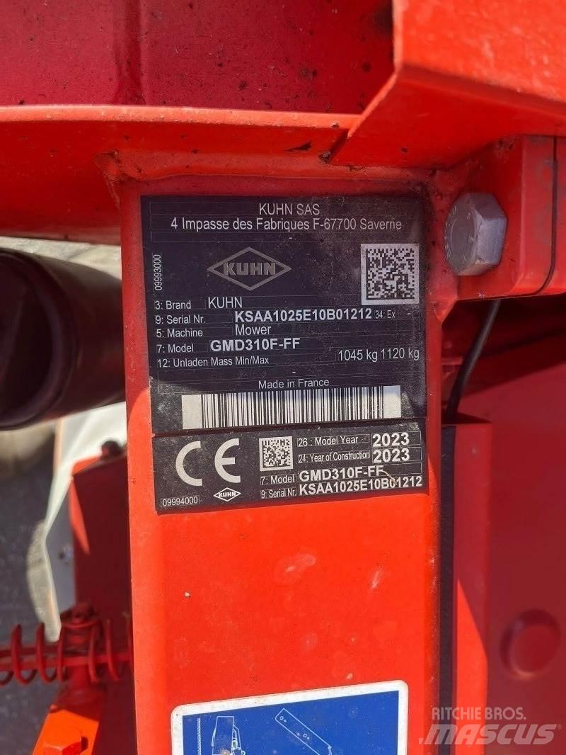 Kuhn GMD 310F Gadanheiras-Condicionadoras