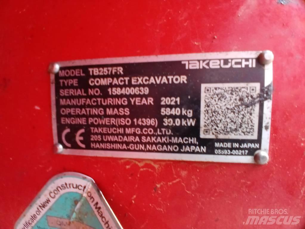 Takeuchi TB 257 FR Mini Escavadoras <7t