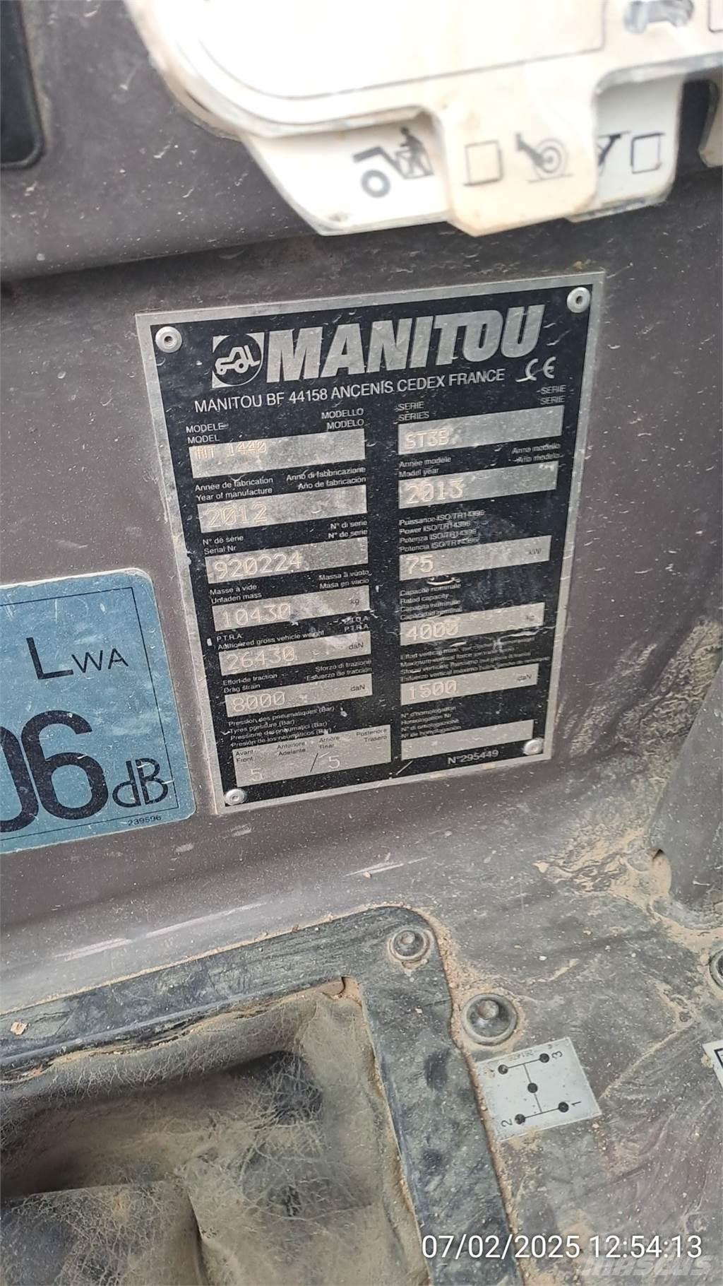 Manitou MT1440 Manipuladores telescópicos