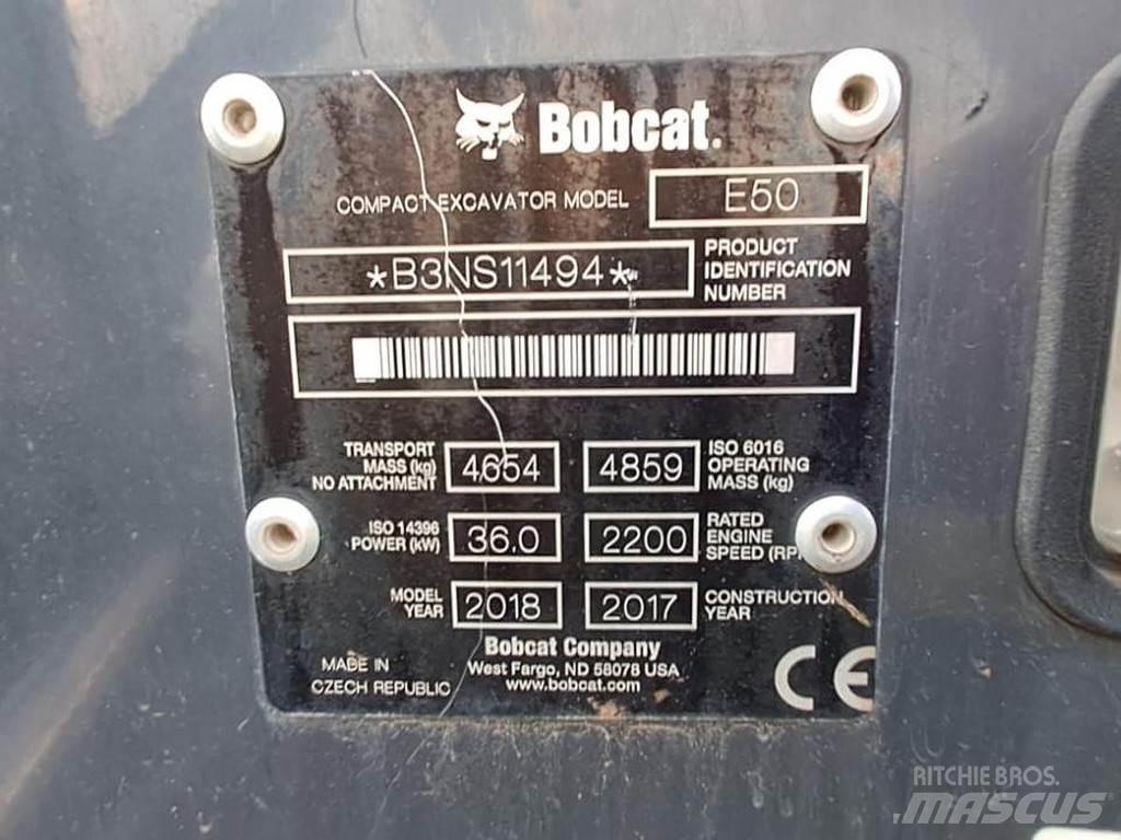 Bobcat E50 Mini Escavadoras <7t
