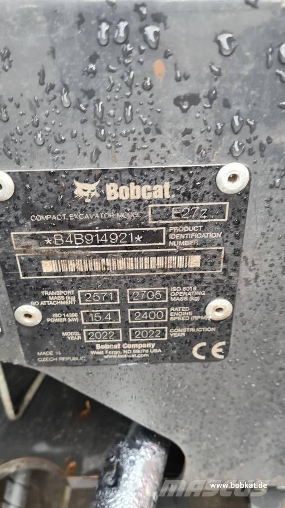 Bobcat E 27z Mini Escavadoras <7t