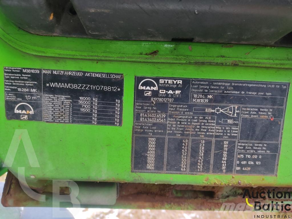 MAN 18.284 Camiões multibenne