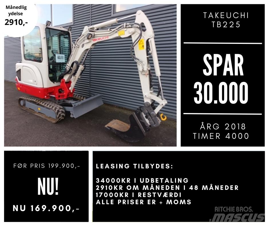 Takeuchi tb225 Mini Escavadoras <7t