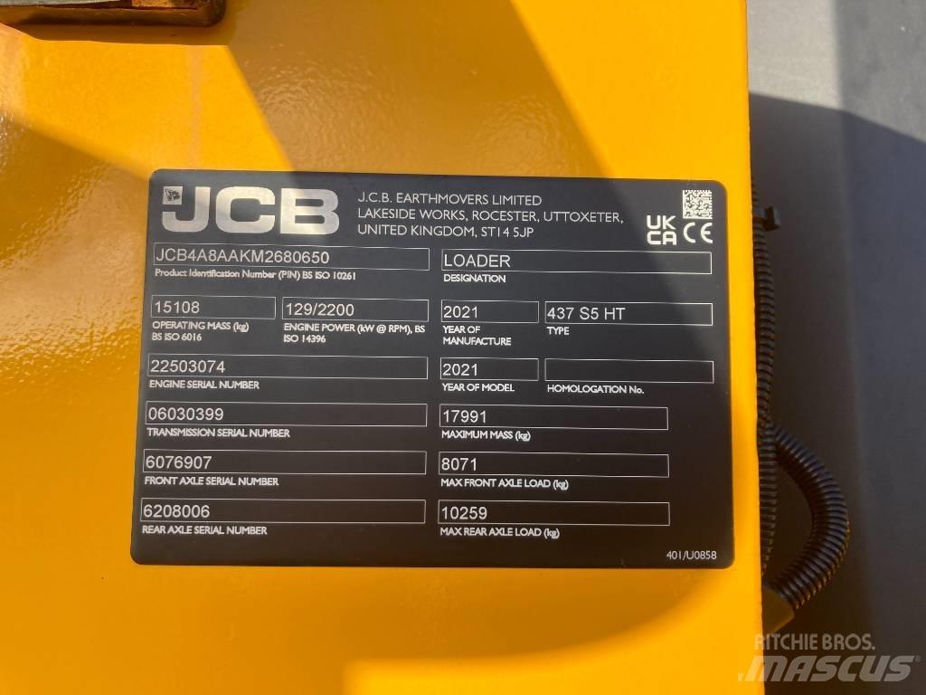 JCB 437 HT Pás carregadoras de rodas