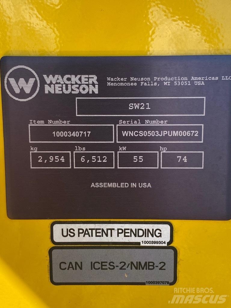 Wacker Neuson SW21 Carregadoras de direcção deslizante