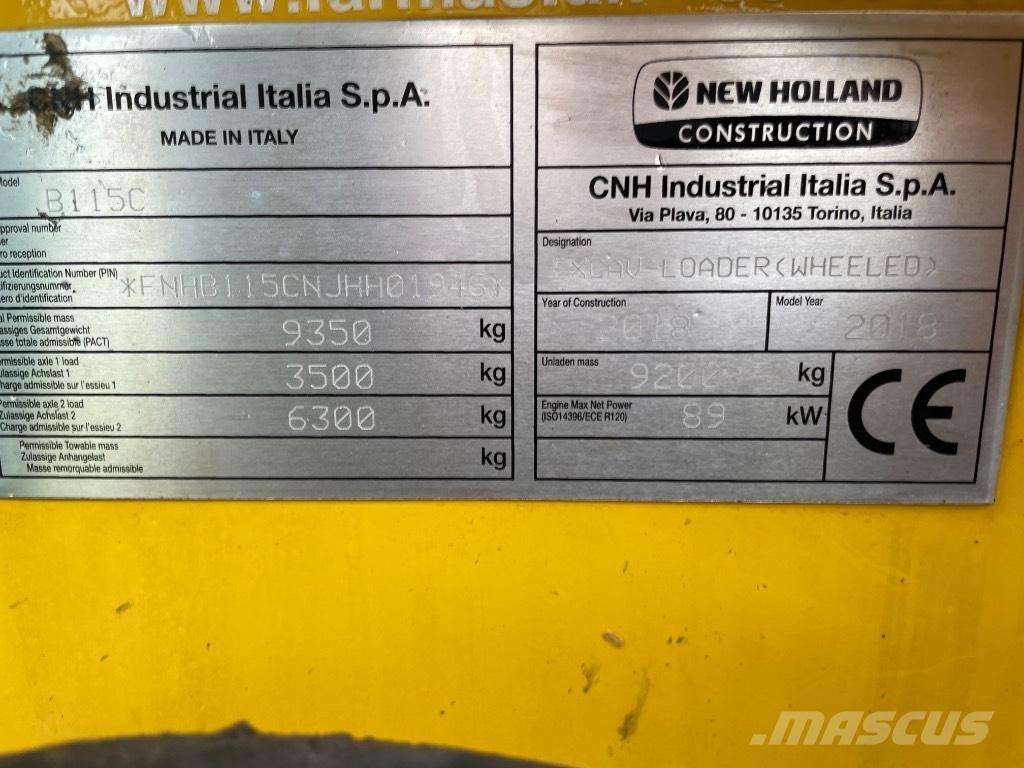 New Holland B115C Retroescavadoras