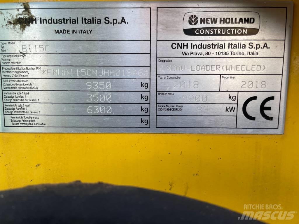 New Holland B115C Retroescavadoras