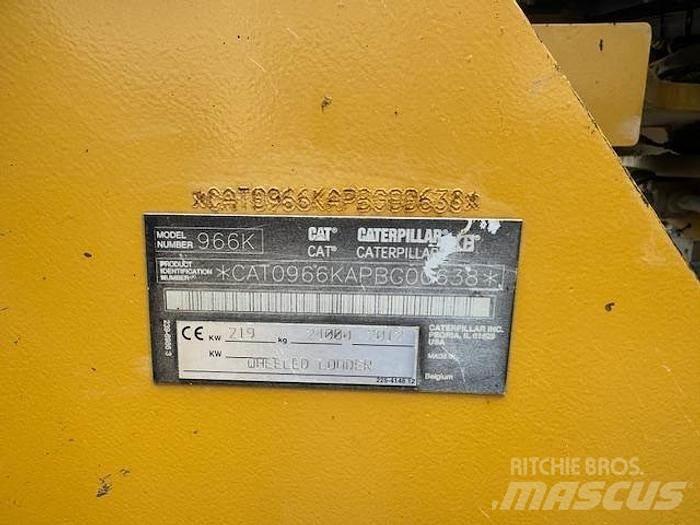 CAT 966K Pás carregadoras de rodas