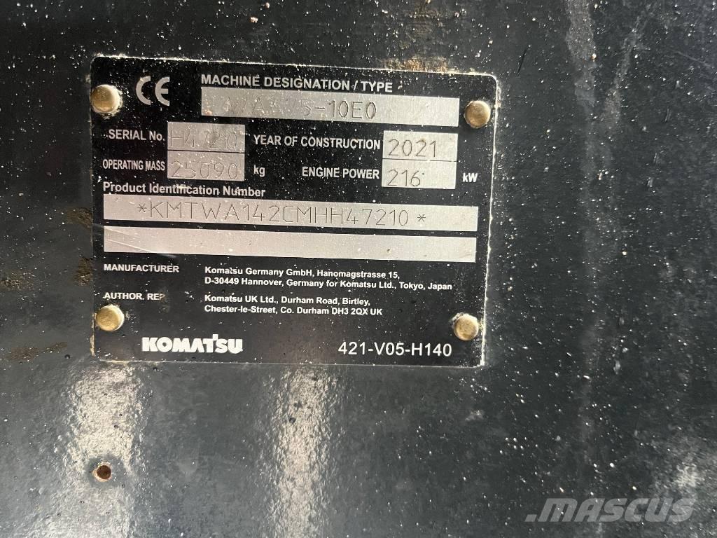 Komatsu WA475-10E0 Pás carregadoras de rodas