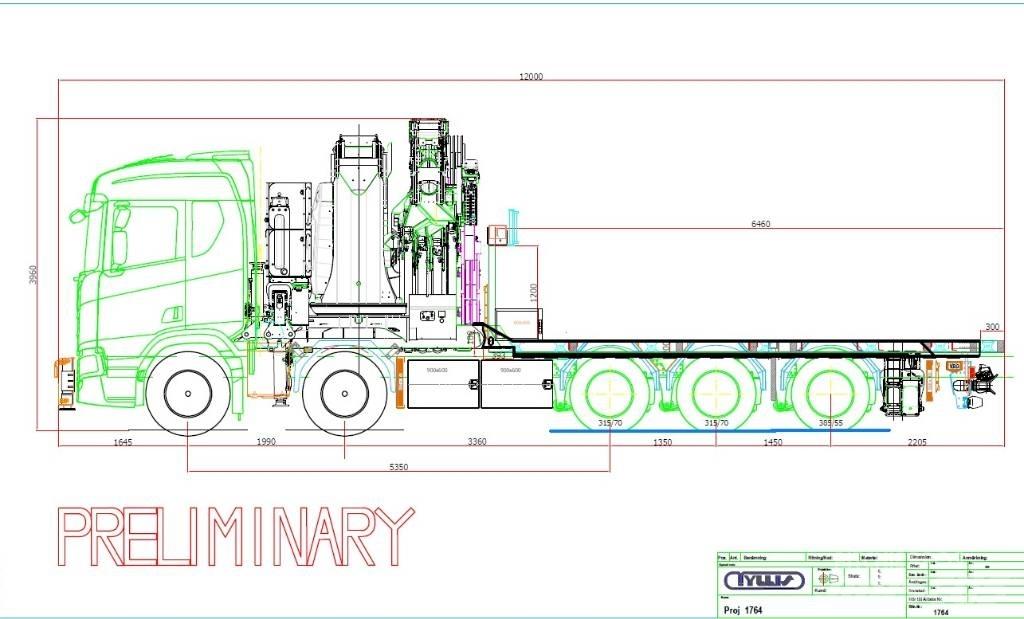 Scania R660 Camiões grua