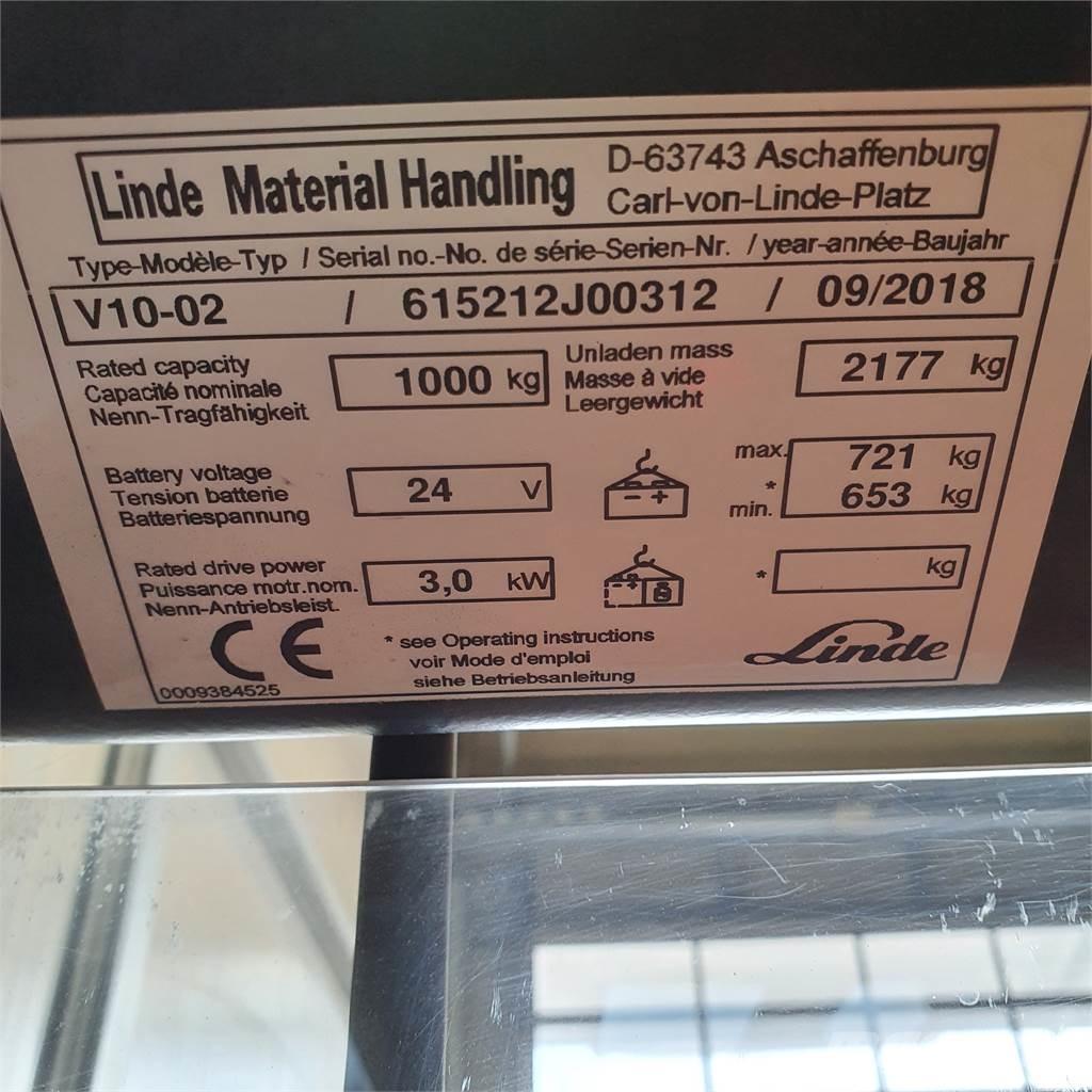 Linde V10 Preparadoras de encomendas de alta elevação