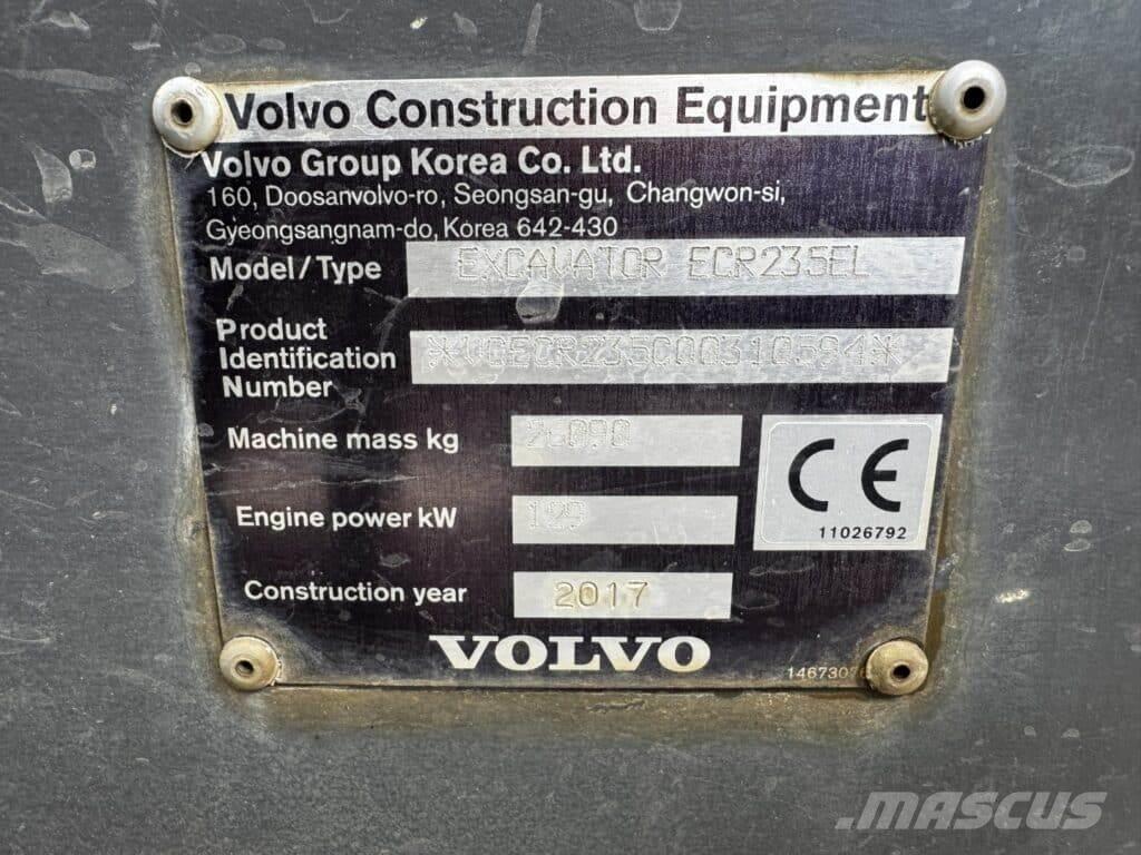 Volvo ECR235EL Escavadoras de rastos