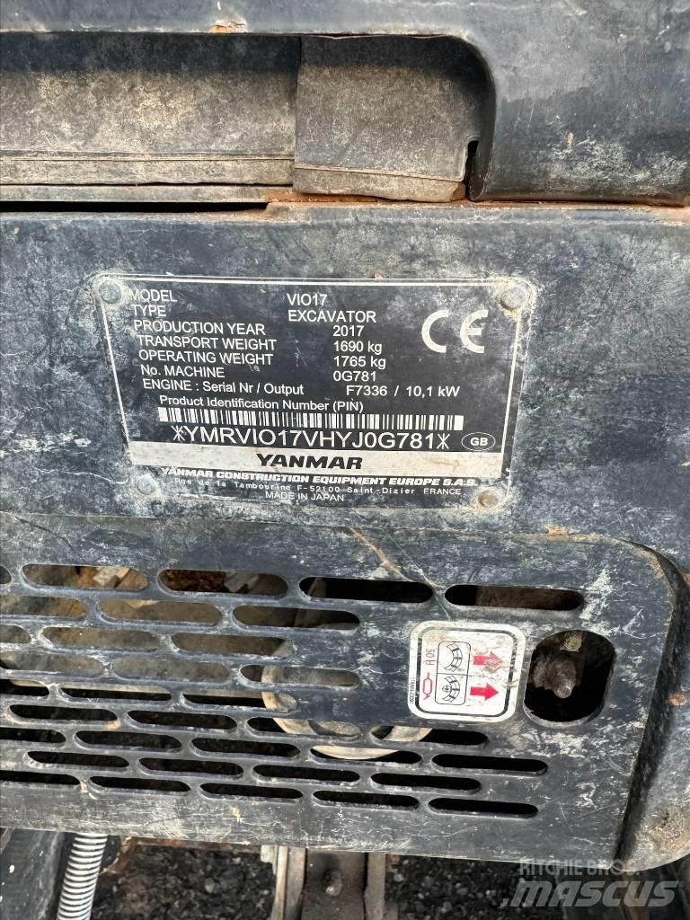 Yanmar Vio 17 Mini Escavadoras <7t