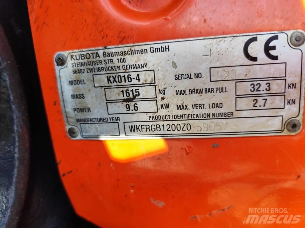 Kubota KX 016-4 Mini Escavadoras <7t