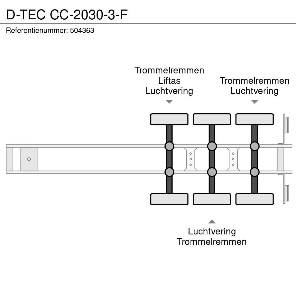 D-tec CC-2030-3-F Semi Reboques Porta Contentores