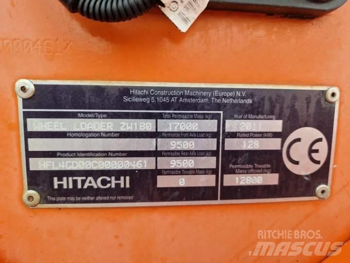 Hitachi ZW 180 Pás carregadoras de rodas