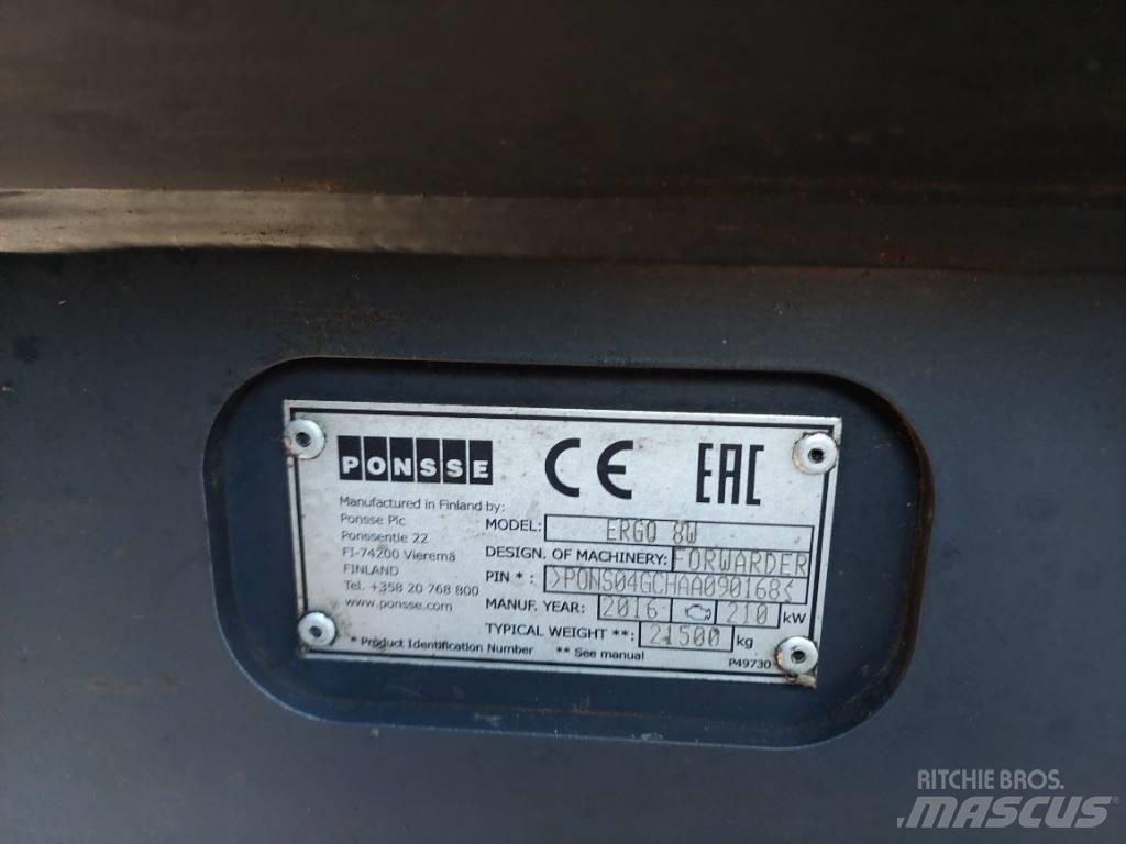 Ponsse Ergo 8W Processadores florestais