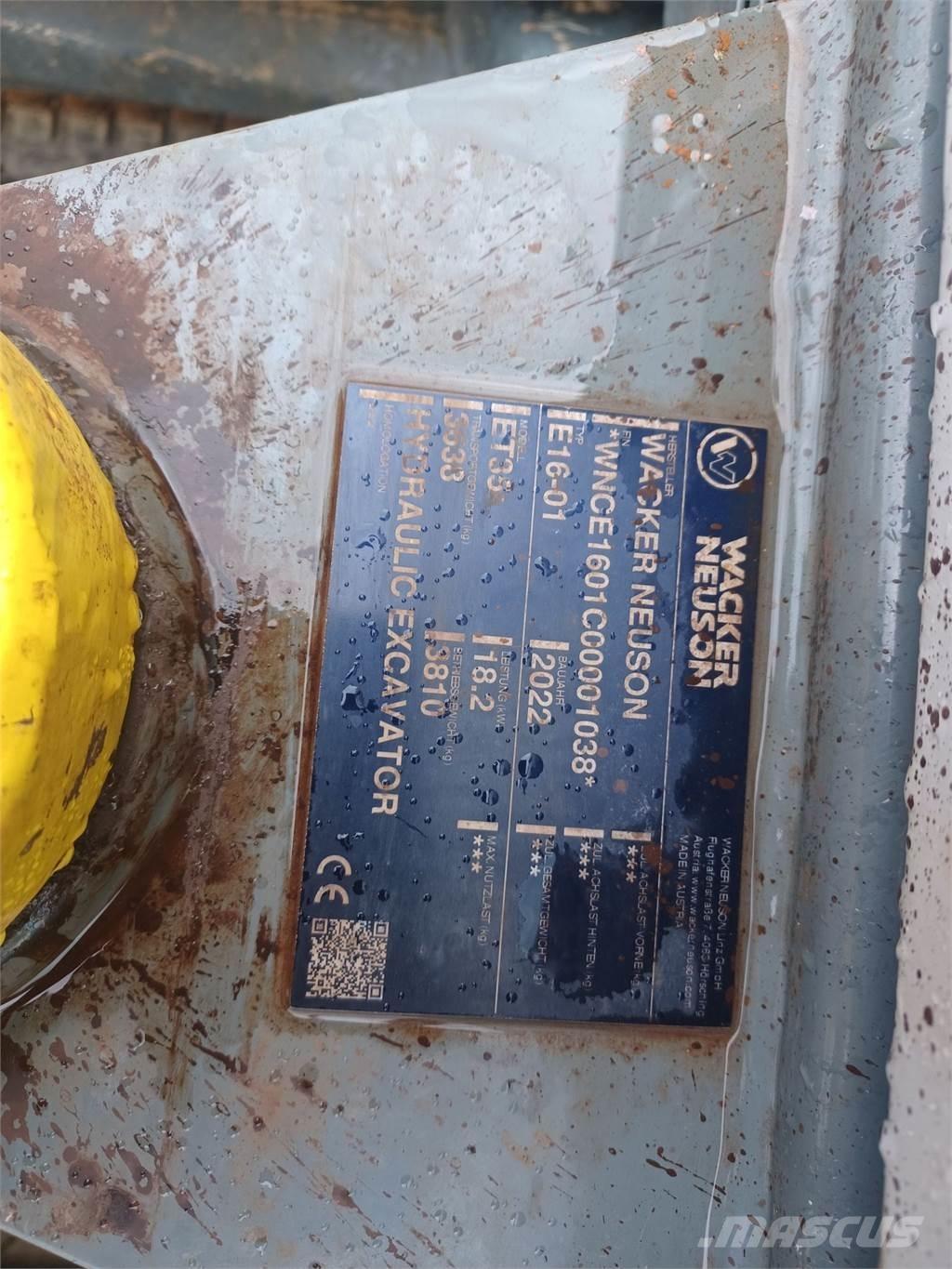Wacker Neuson ET35 Escavadoras de rastos