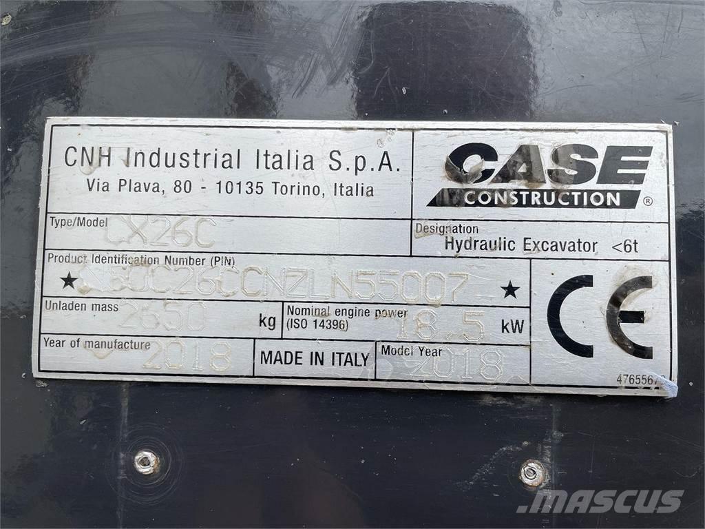 CASE CX26C Escavadoras de rodas
