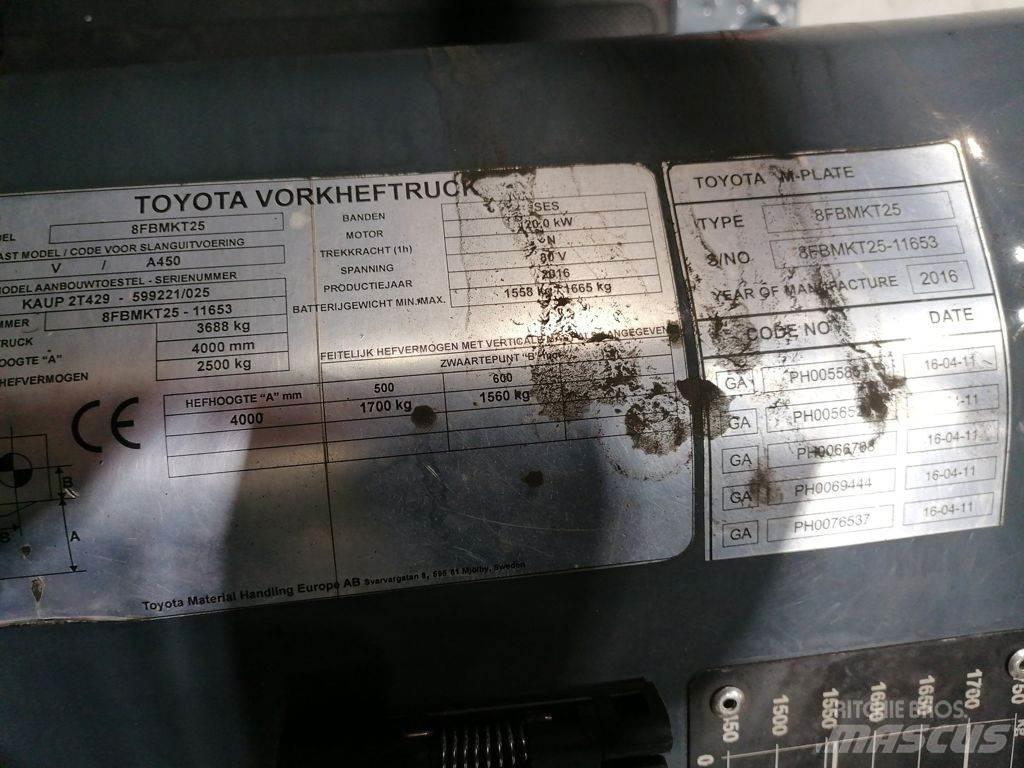 Toyota 8FBMKT25 Empilhadores eléctricos