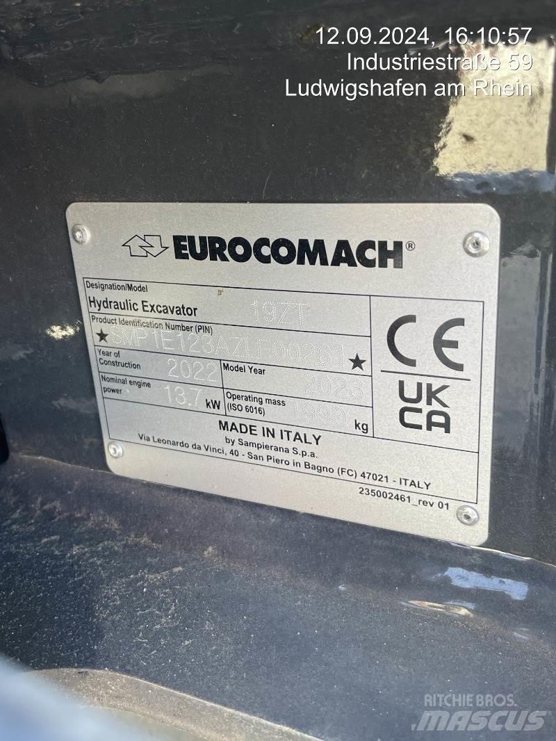 Eurocomach 19ZT Mini Escavadoras <7t