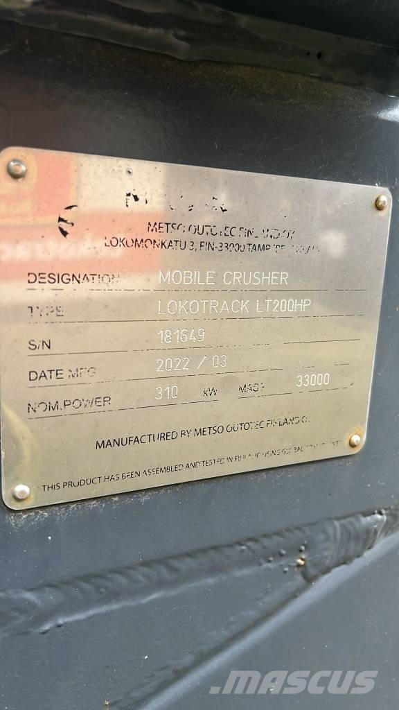 Metso LT 200 HP Britadores móveis
