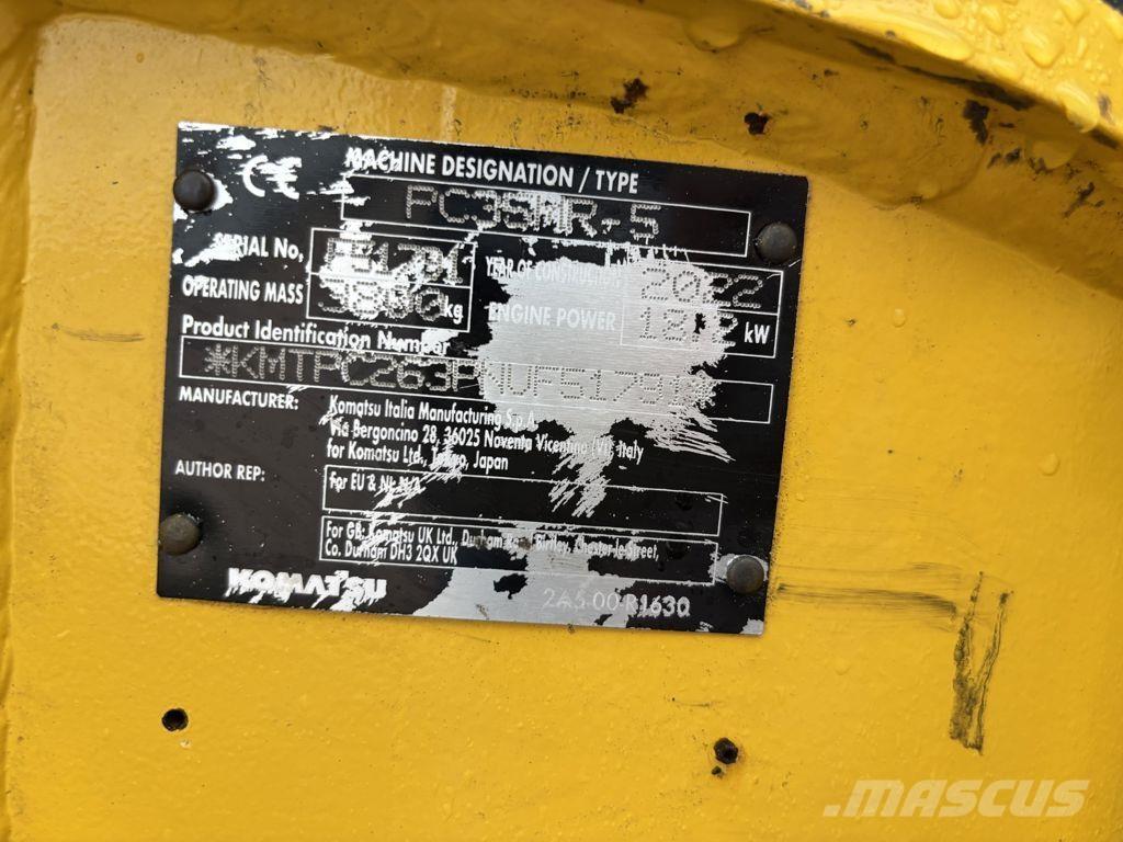 Komatsu PC35 Mini Escavadoras <7t