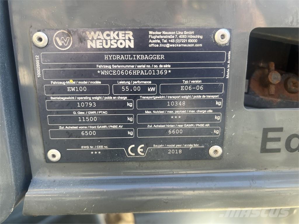Wacker Neuson EW 100 Escavadoras de rodas