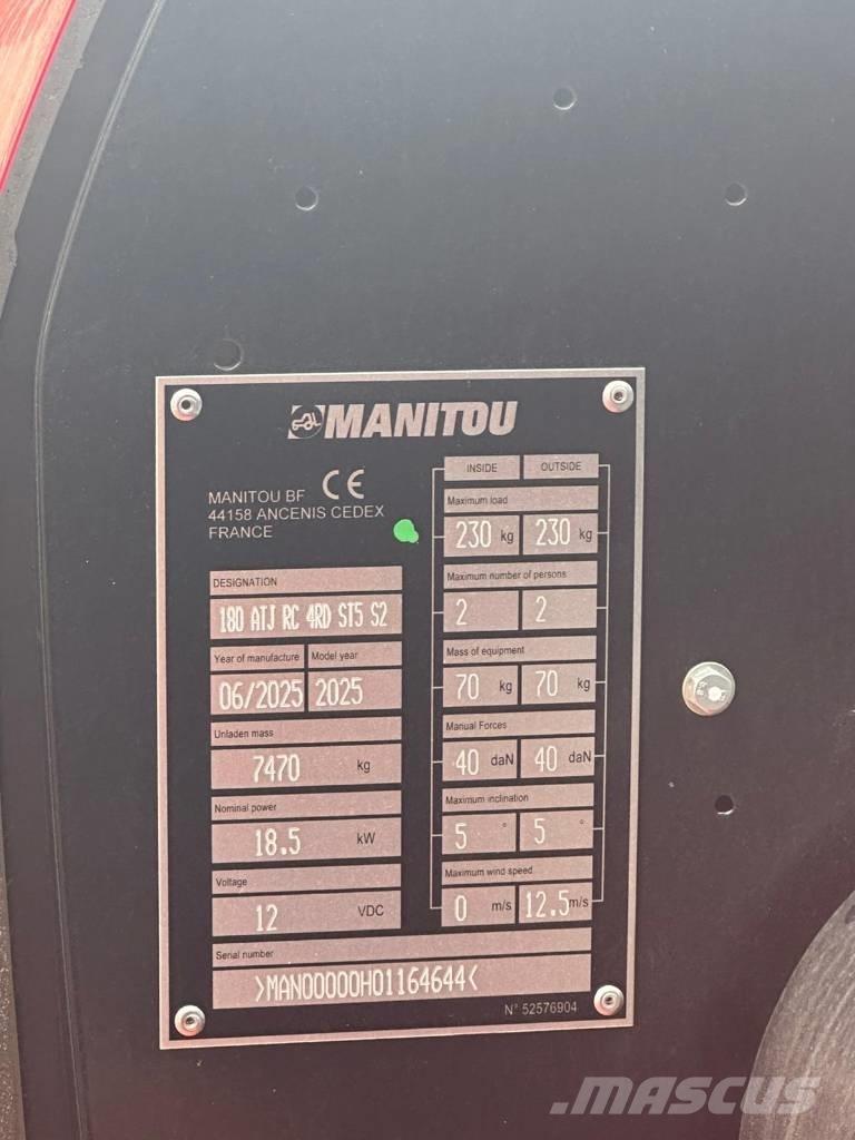 Manitou 180 ATJ Elevadores braços articulados