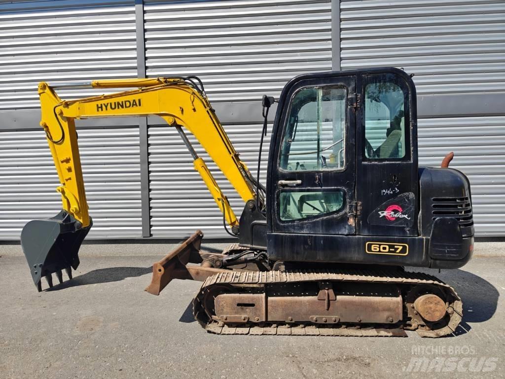 Hyundai R 60-7 Mini Escavadoras <7t